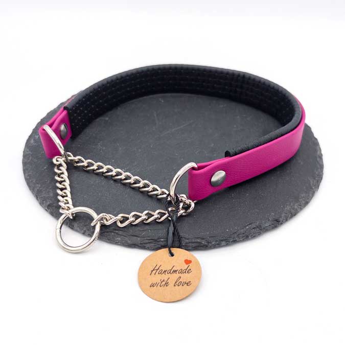 Halsband Biothane® | Durchzugskette | gepolstert | 19 mm | verschiedene Farben